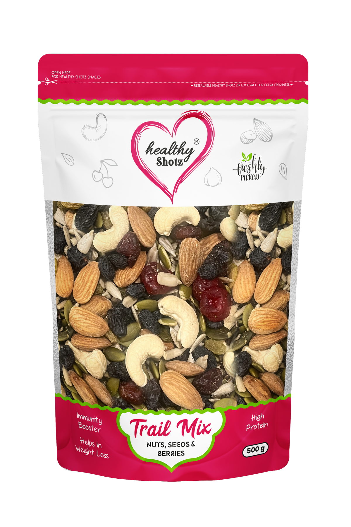 Healthy Shotz Nutritious Fusion Trail Mix (500gm)