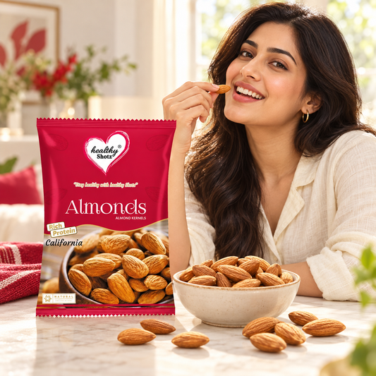 Healthy Shotz Almonds Kernels (California 250gm)