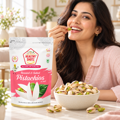 Healthy Shotz Roasted And Salted Pistachios (California 200gm)